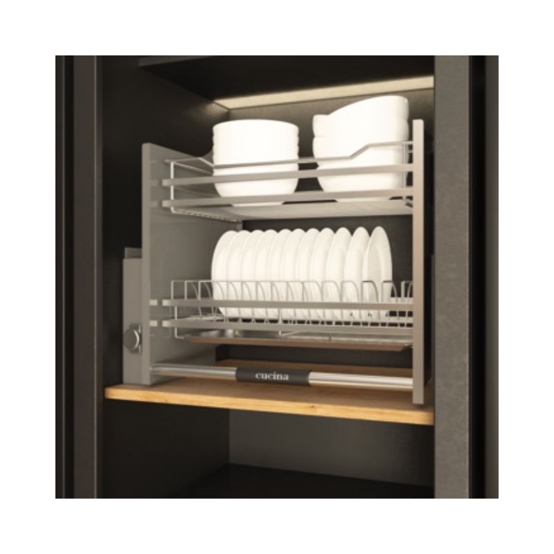Rổ chén đĩa di động lướt dẹt LENTO Cucina 504.76.015 Inox 304 Rổ chén đĩa di động lướt dẹt LENTO Cucina 504.76.015 Inox 304