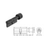 Ruột khóa 1 đầu chìa 1 đầu vặn Hafele 916.08.424, 71mm Đồng thau