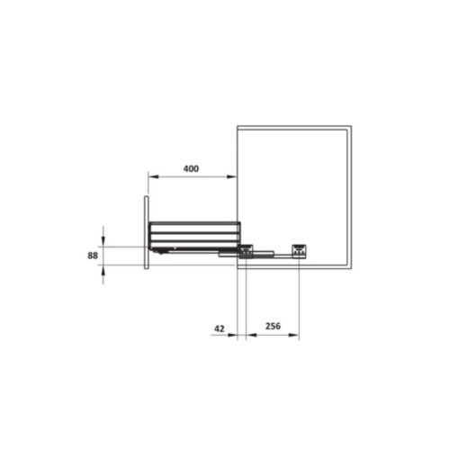 Giá bát đĩa Hafele 549.08.011 700mm 4 Bộ rổ bát đĩa Hafele 549.08.011 700mm