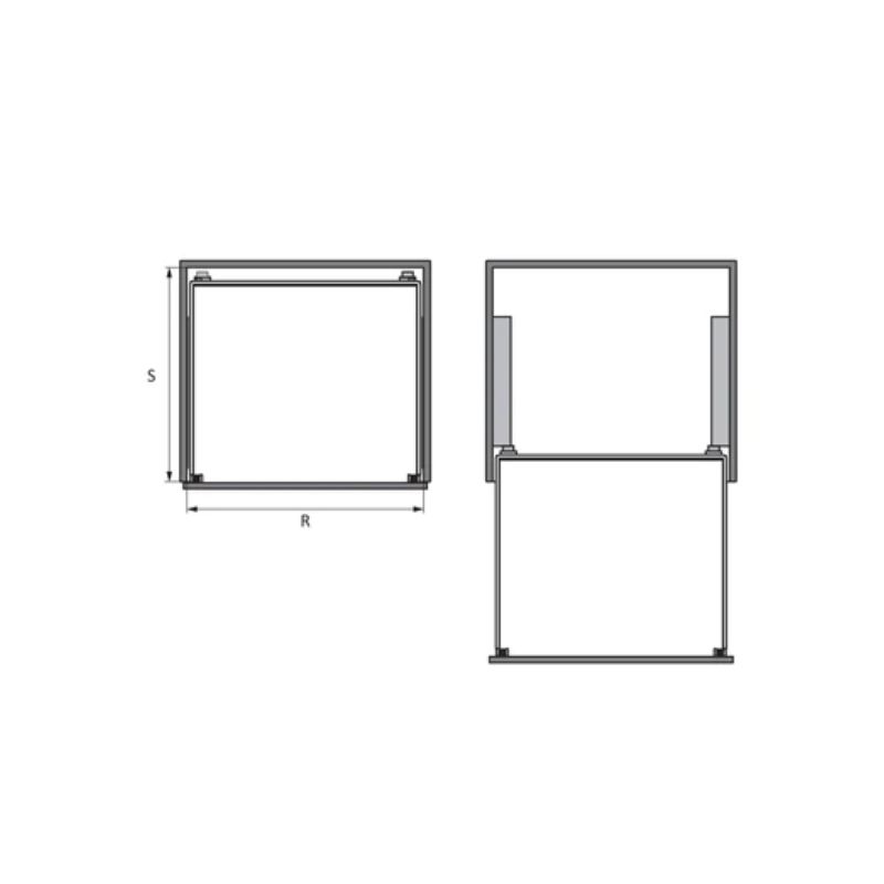 Bộ rổ bát đĩa Hafele 549.08.013 800mm Bộ rổ bát đĩa Hafele 549.08.013 800mm