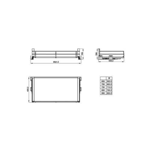 Giá bát đĩa Hafele Kason Flex 549.08.887 800mm 3 Bộ rổ bát đĩa Hafele Kason Flex 549.08.887 800mm