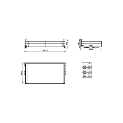 Giá bát đĩa Hafele Kason Flex 549.08.888 900mm 3 Bộ rổ bát đĩa Hafele Kason Flex 549.08.888 900mm