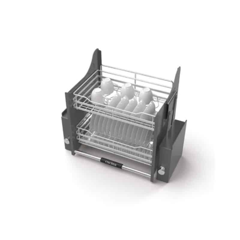 Bộ rổ bát đĩa Hafele Lento 504.76.012 800mm Bộ rổ bát đĩa Hafele Lento 504.76.012 800mm