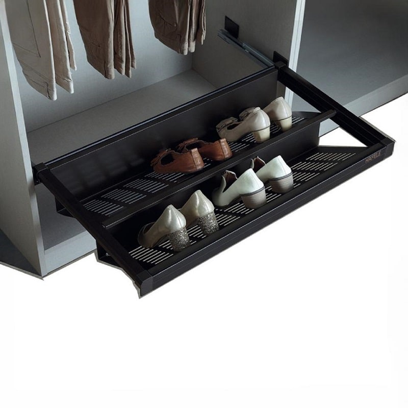 Kệ để giày bằng kim loại 800mm Hafele 807.95.163 Kệ để giày bằng kim loại 800mm Hafele 807.95.163