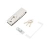 Khóa kẹp chân kính inox bóng Hafele 981.00.660