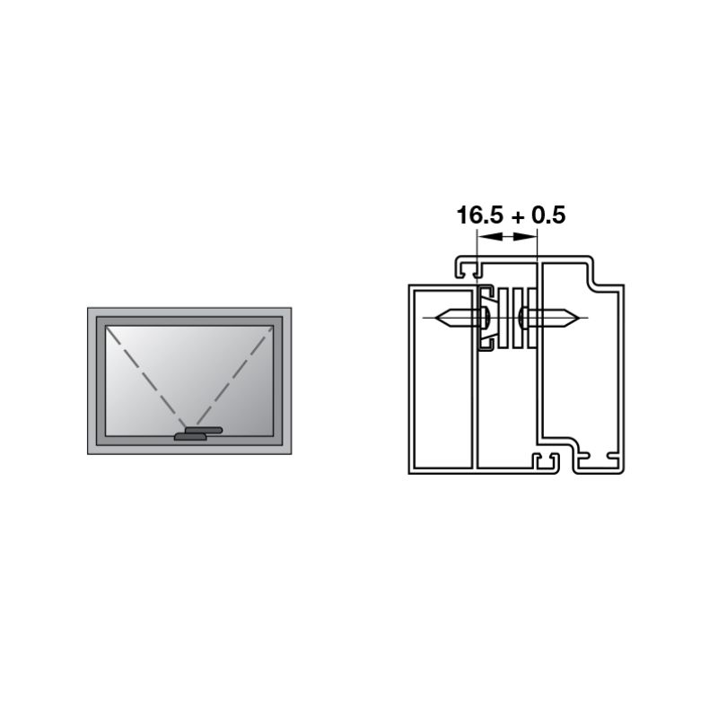 Kích thước bản lề chữ A cửa nhôm 102kg Hafele 972.05.218 Kích thước bản lề chữ A cửa nhôm 102kg Hafele 972.05.218