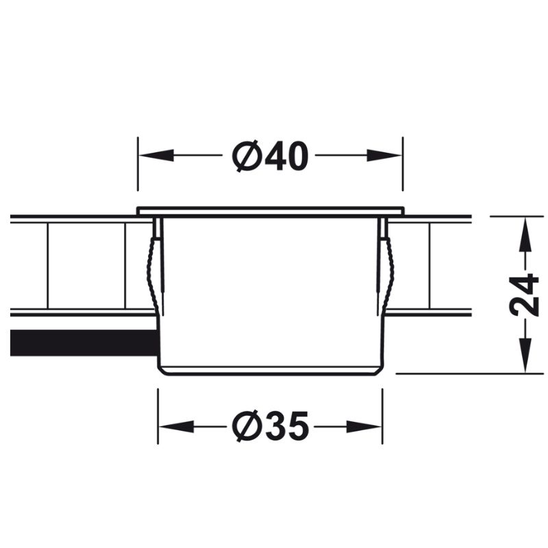 Kích thước cổng sạc USB 12V Hafele 833.73.754 Kích thước cổng sạc USB 12V Hafele 833.73.754