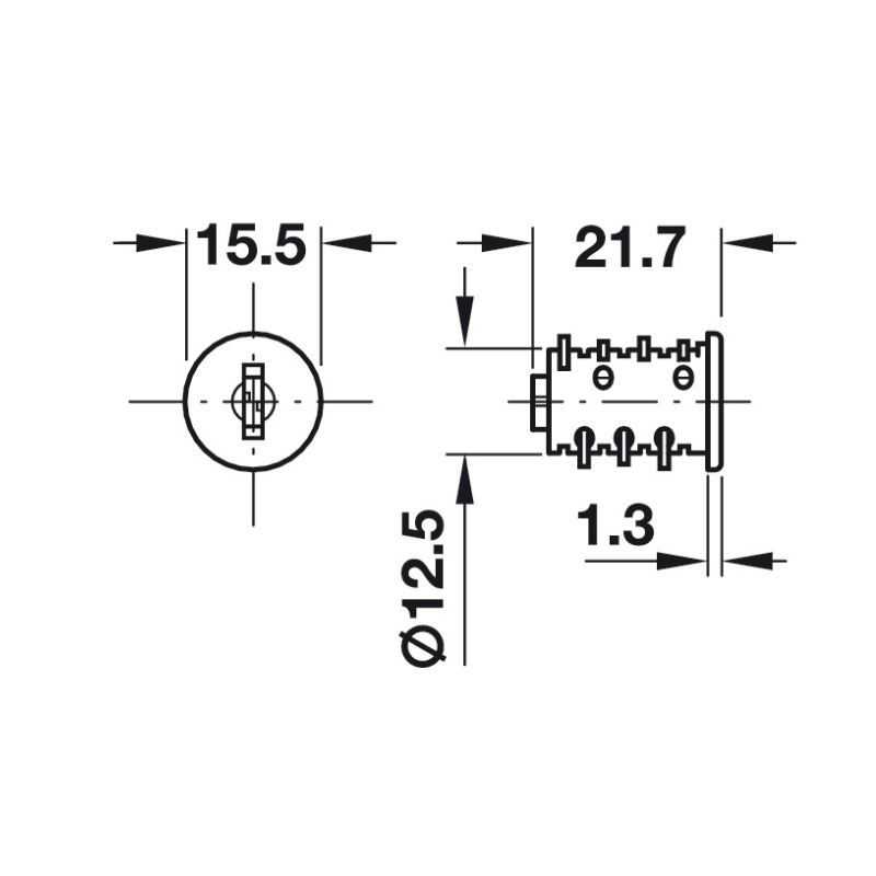 Kích thước ruột khóa tủ SYMO 3000 Hafele 210.41.613 Kích thước ruột khóa tủ SYMO 3000 Hafele 210.41.613