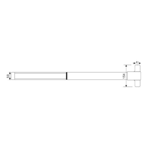Kích thước thanh thoát hiểm imundex Hafele 707.79.601