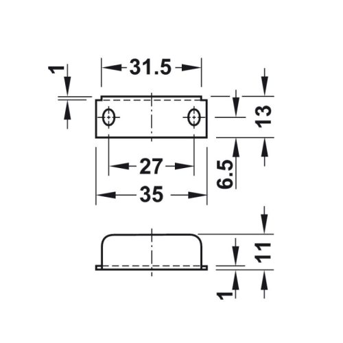 Khóa vuông Econo cửa dày 30mm Hafele 232.01.230 3 Lắp đặt khóa vuông Econo cửa dày 30mm Hafele 232.01.230