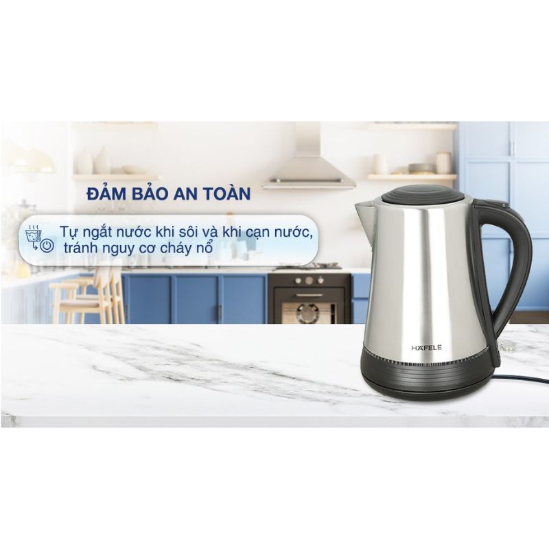 Tiện ích bình đun siêu tốc Hafele 1.7 lít HS-K1703X 535.43.733 Tiện ích bình đun siêu tốc Hafele 1.7 lít HS-K1703X 535.43.733