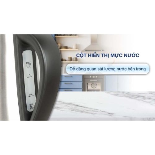 Bình đun siêu tốc Hafele 1.7 lít HS-K1703X 535.43.733 5 Cột hiển thị mực nước trong bình đun siêu tốc Hafele 1.7 lít HS-K1703X 535.43.733