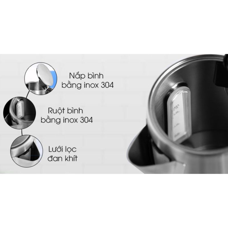 Bên trong bình đun siêu tốc Hafele T-907B 535.43.731 Bên trong bình đun siêu tốc Hafele T-907B 535.43.731