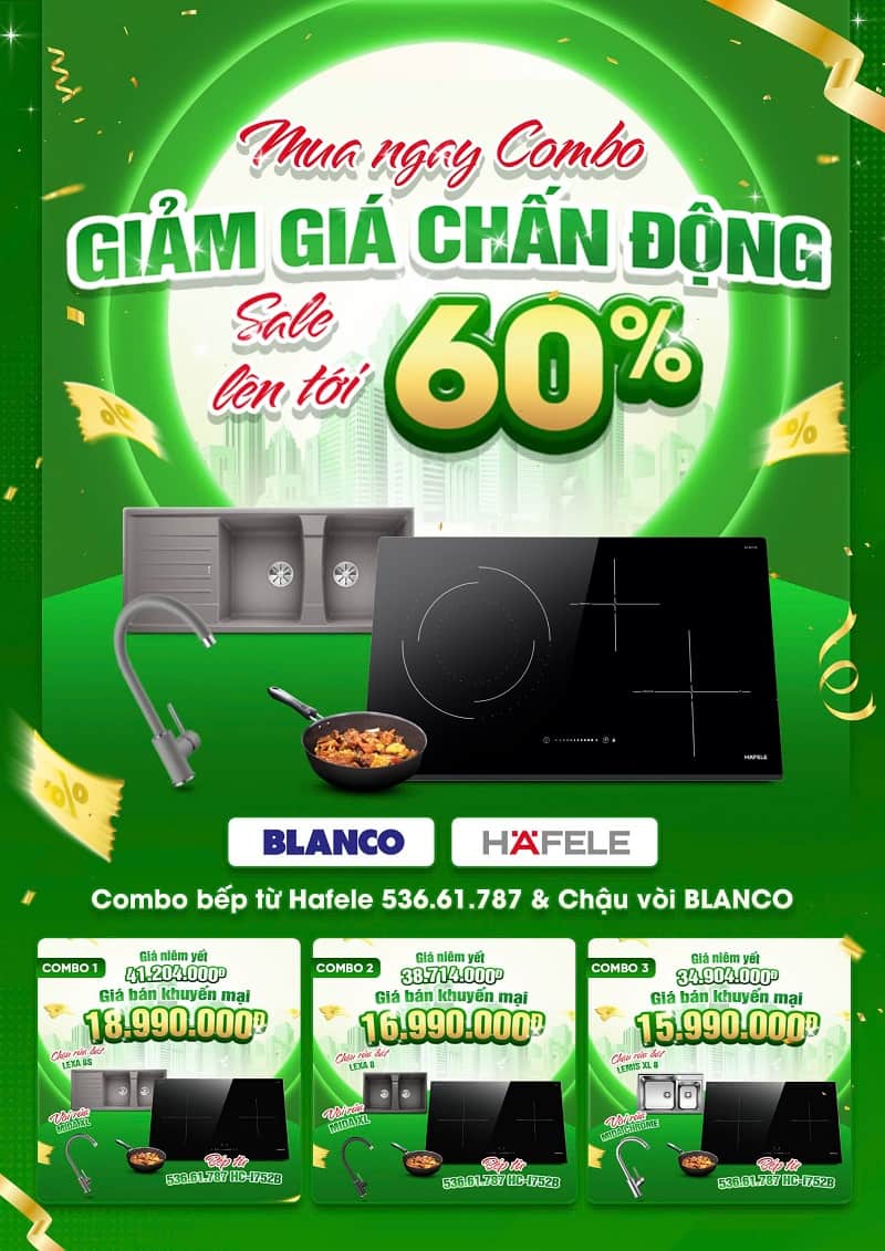 Mua ngay combo giảm giá chấn động - Sale lên tới 60%