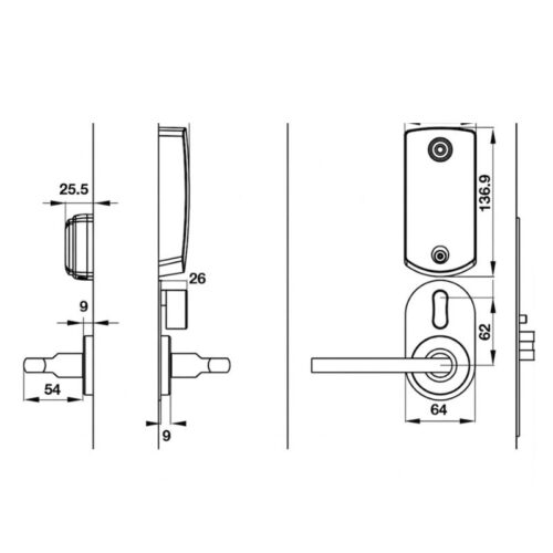 thong so tay nam khoa pl100 hafele 912 20 106 mau inox tay d dinl