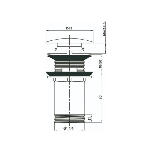 Bộ xả nhấn có xả tràn Hafele 589.15.930