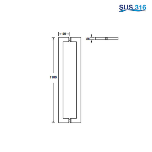 Tay nắm kéo dạng vuông Hafele 903.02.030 3 tay nam keo dang vuong hafele 903 02 030 1