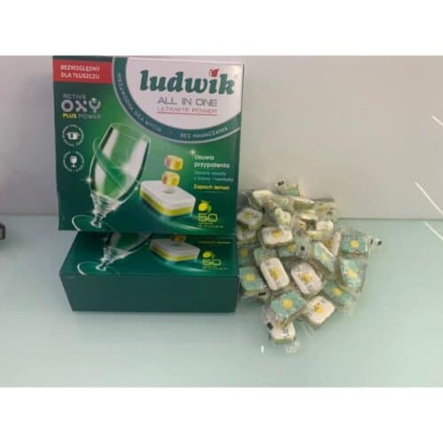 Viên rửa bát Ludwik All In One 50 viên 4 Thành phần Viên rửa bát Ludwik All In One 50 viên
