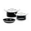 Bộ nồi chảo Hafele 531.08.043 màu đen 1 Bộ nồi chảo Hafele 531.08.043 màu đen