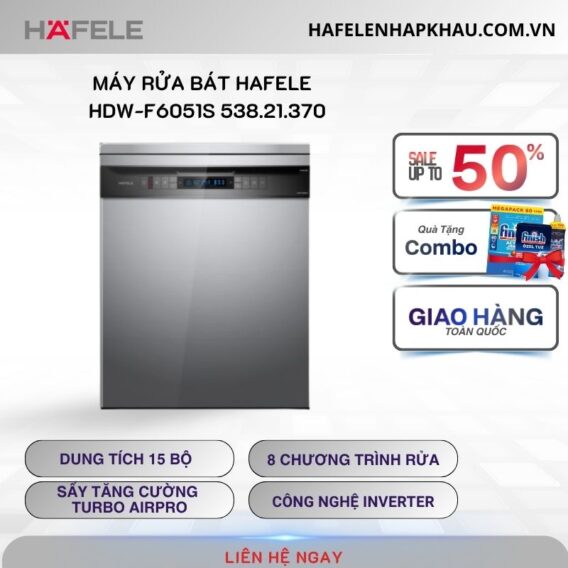 Máy rửa bát độc lập Hafele HDW-F6051S 538.21.370