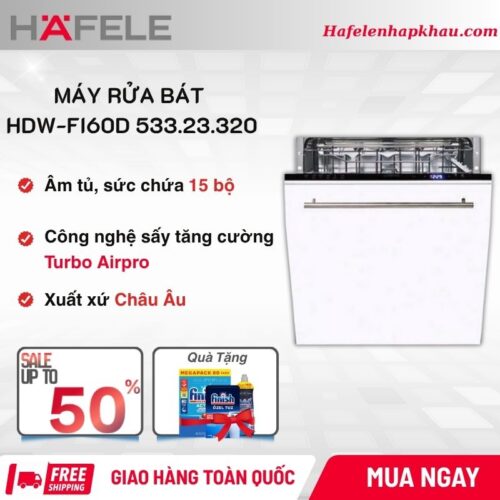 Máy rửa bát Hafele HDW-FI60D 533.23.320