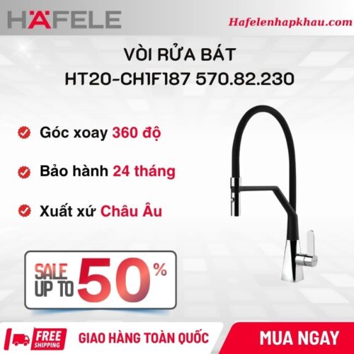 Vòi rửa bát Hafele Hydros HT20-CH1F187 570.82.230