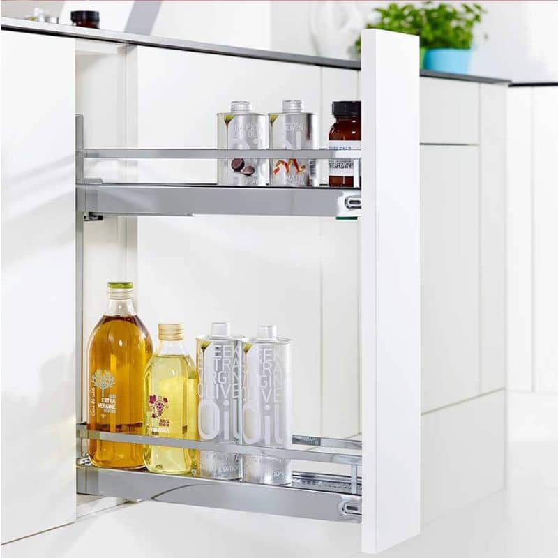 Ảnh thực tế bộ rổ kéo cho tủ bếp dưới Hafele 545.61.028 Ảnh thực tế bộ rổ kéo cho tủ bếp dưới Hafele 545.61.028