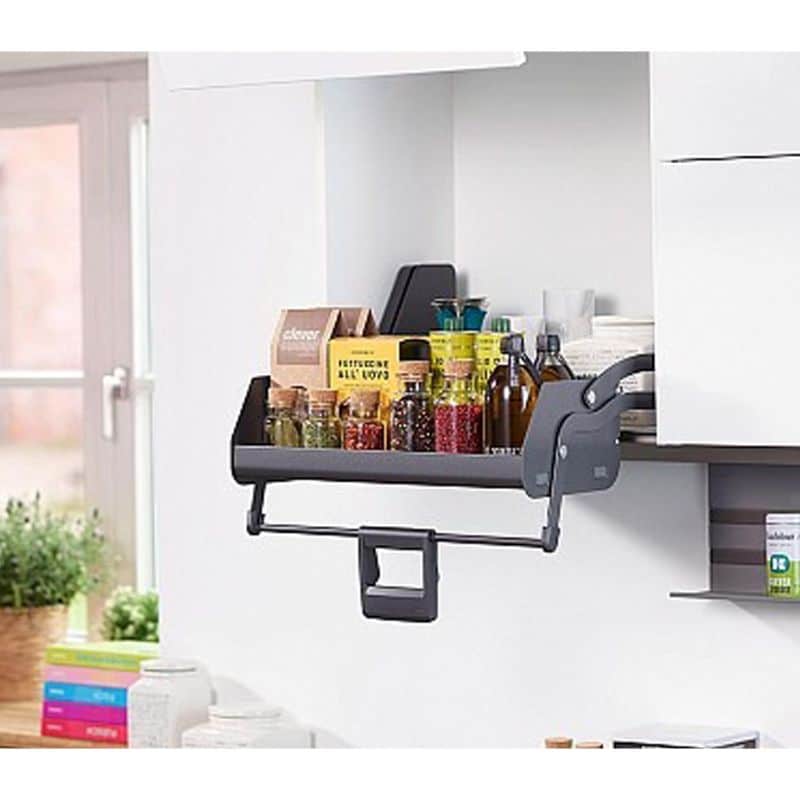 Ảnh thực tế kệ nâng hạ Imove Anthracite Double Hafele 504.68.315 Ảnh thực tế kệ nâng hạ Imove Anthracite Double Hafele 504.68.315