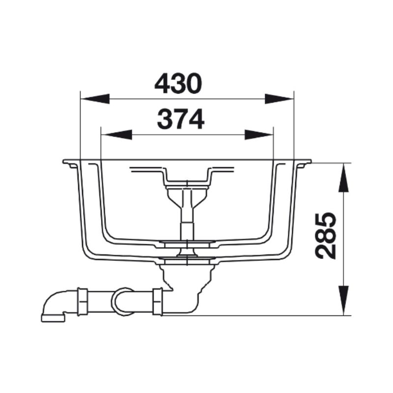 kích thước của Chậu đá Hafele HS-GDD11650 570.35.370 kích thước của Chậu đá Hafele HS-GDD11650 570.35.370