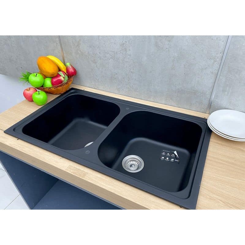 Mặt nghiêng Chậu rửa bát Hafele Julius HS-GD8650 570.35.380 Chậu rửa bát Hafele Julius HS-GD8650 570.35.380