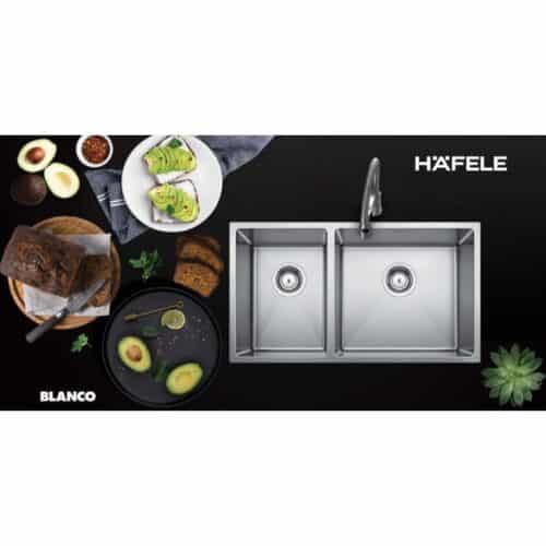 Chậu rửa bát Hafele Blanco Quatrus R15 285/435-IU 570.27.160 4 Chậu rửa bát Hafele Blanco Quatrus R15 285/435-IU 570.27.160