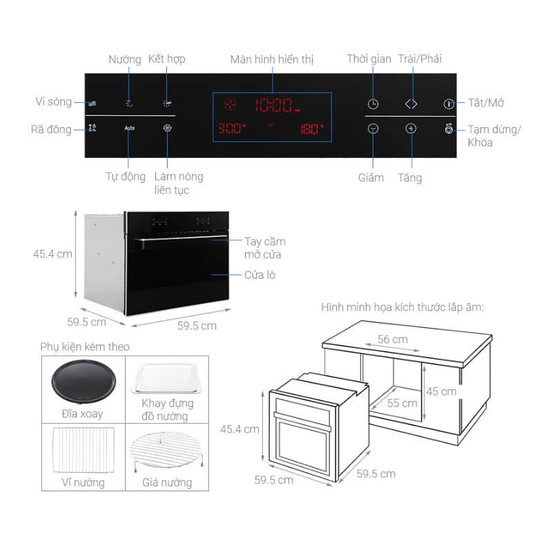 Thông số kỹ thuật lò vi sóng Hafele 535.02.731 Thông số kỹ thuật lò vi sóng Hafele 535.02.731