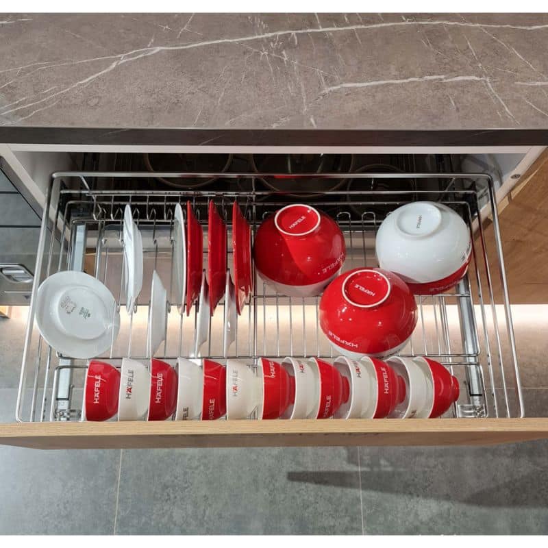 Ảnh thực tế bộ rổ chén đĩa CAPPELLA Cucina 549.08.205 mạ chrome Ảnh thực tế bộ rổ chén đĩa CAPPELLA Cucina 549.08.205 mạ chrome