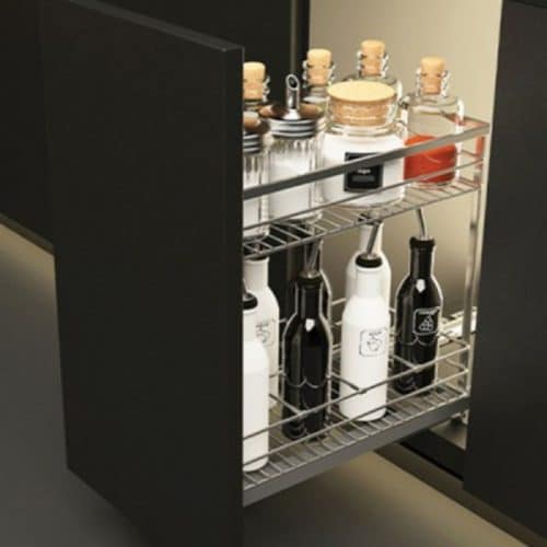 Bộ rổ dao thớt, chai lọ SONATA Cucina 549.20.214 mạ chrome 5 Ảnh thực tế bộ rổ dao thớt, chai lọ SONATA Cucina 549.20.214 mạ chrome
