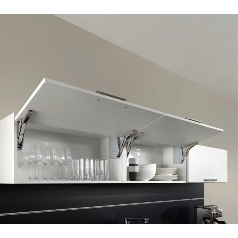 Ảnh thực tế bộ tay nâng FREE FLAP 1.7 Hafele 493.05.831 nắp xám Ảnh thực tế bộ tay nâng FREE FLAP 1.7 Hafele 493.05.831 nắp xám