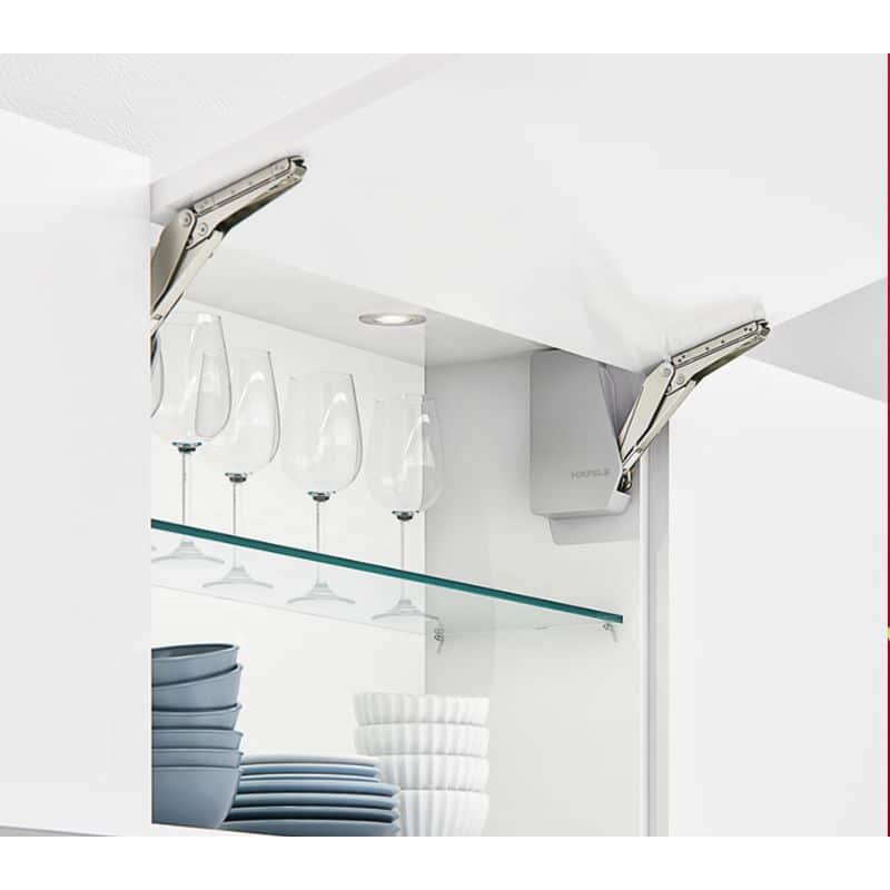 Ảnh thực tế bộ tay nâng FREE FLAP 1.7 Hafele 493.05.831 nắp xám Ảnh thực tế bộ tay nâng FREE FLAP 1.7 Hafele 493.05.831 nắp xám