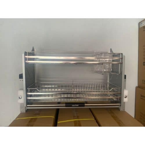 Rổ chén đĩa di động CUCINA LENTO 504.76.137 800mm Inox 304/ Xám 5 Ảnh thực tế rổ chén đĩa di động CUCINA LENTO 504.76.137 800mm Inox 304/ Xám