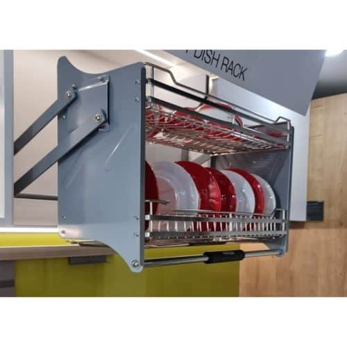 Mặt bên rổ chén đĩa di động lướt tròn LENTO Cucina 504.76.005 Inox 304