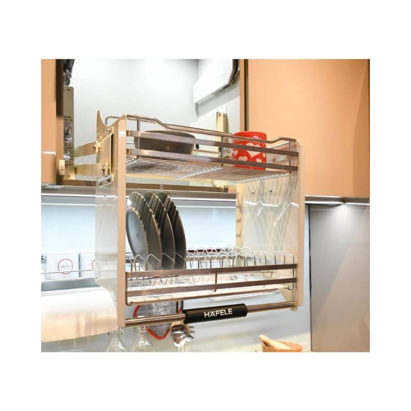 Ảnh thực tế bộ rổ bát đĩa Hafele Lento 504.76.010 700mm Ảnh thực tế bộ rổ bát đĩa Hafele Lento 504.76.010 700mm