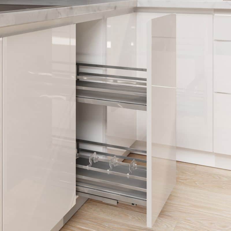Ảnh thực tế bộ rổ gia vị Hafele Omero 549.20.825 400mm Ảnh thực tế bộ rổ gia vị Hafele Omero 549.20.825 400mm