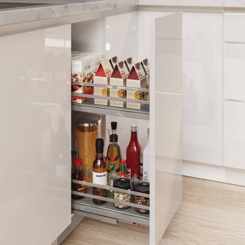 Ảnh thực tế bộ rổ gia vị Hafele Omero 549.20.825 400mm Ảnh thực tế bộ rổ gia vị Hafele Omero 549.20.825 400mm