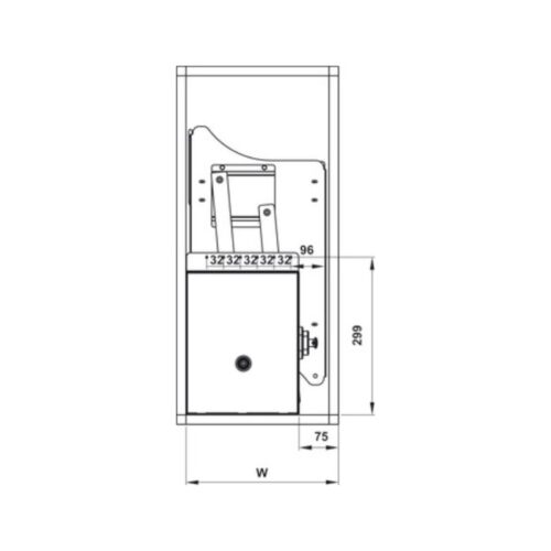 Bộ rổ bát đĩa Hafele Lento 504.76.009 600mm 3 Bộ rổ bát đĩa Hafele Lento 504.76.009 600mm