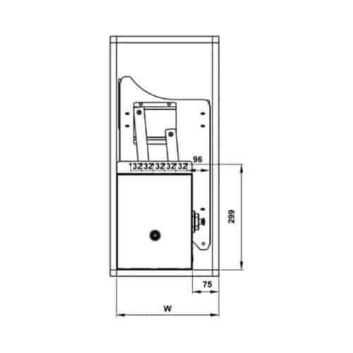 Bộ rổ bát đĩa Hafele Lento 504.76.022 800mm 3 Bộ rổ bát đĩa Hafele Lento 504.76.022 800mm