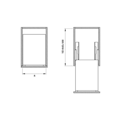 Bộ rổ gia vị, dao thớt Hafele Sonata 549.20.020 400mm 3 Bộ rổ gia vị, dao thớt Hafele Sonata 549.20.020 400mm