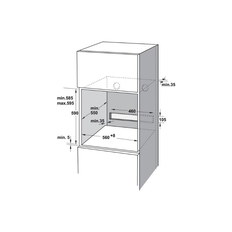Thiết kế của Lò nướng Hafele HSO-8T72A Thiết kế của Lò nướng Hafele HSO-8T72A