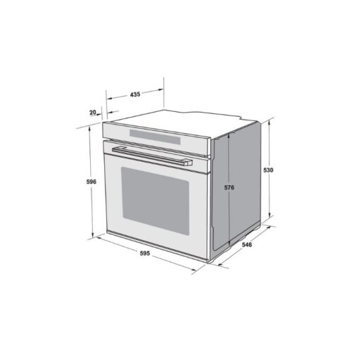 Lò nướng Hafele HSO-8T72A 538.61.461 7 Thiết kế của Lò nướng Hafele HSO-8T72A