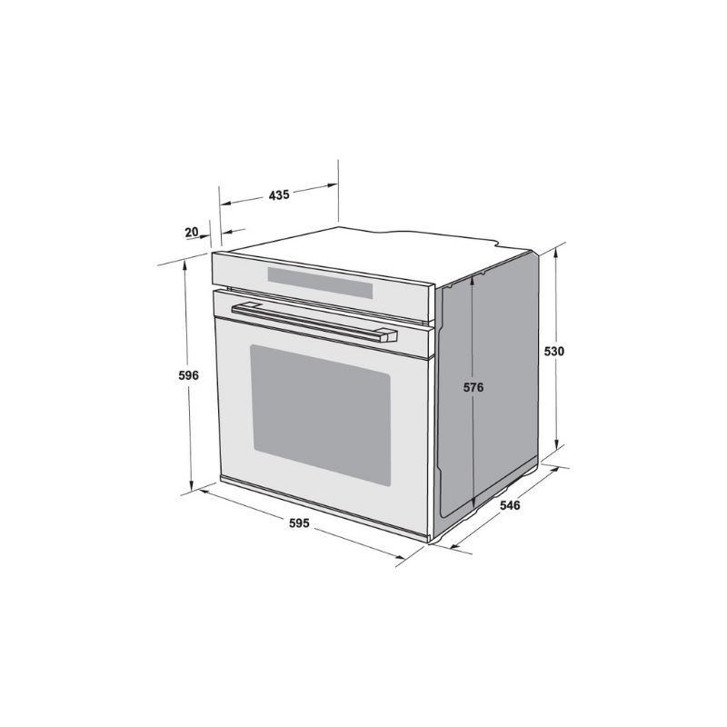 Thiết kế của Lò nướng Hafele HSO-8T72A Thiết kế của Lò nướng Hafele HSO-8T72A