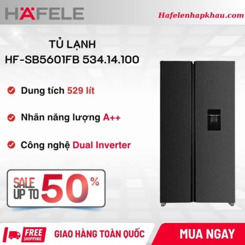 Tủ lạnh side by side Hafele HF-SB5601FB 534.14.100