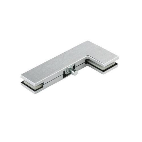 Kẹp kính chữ L inox mờ Hafele 981.50.040