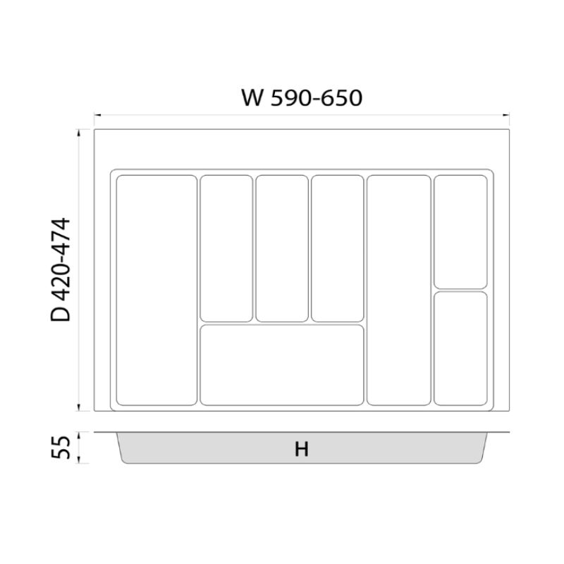 Kích thước khay chia tủ bếp Hafele 700mm Imundex 7 806 940 Kích thước khay chia tủ bếp Hafele 700mm Imundex 7 806 940